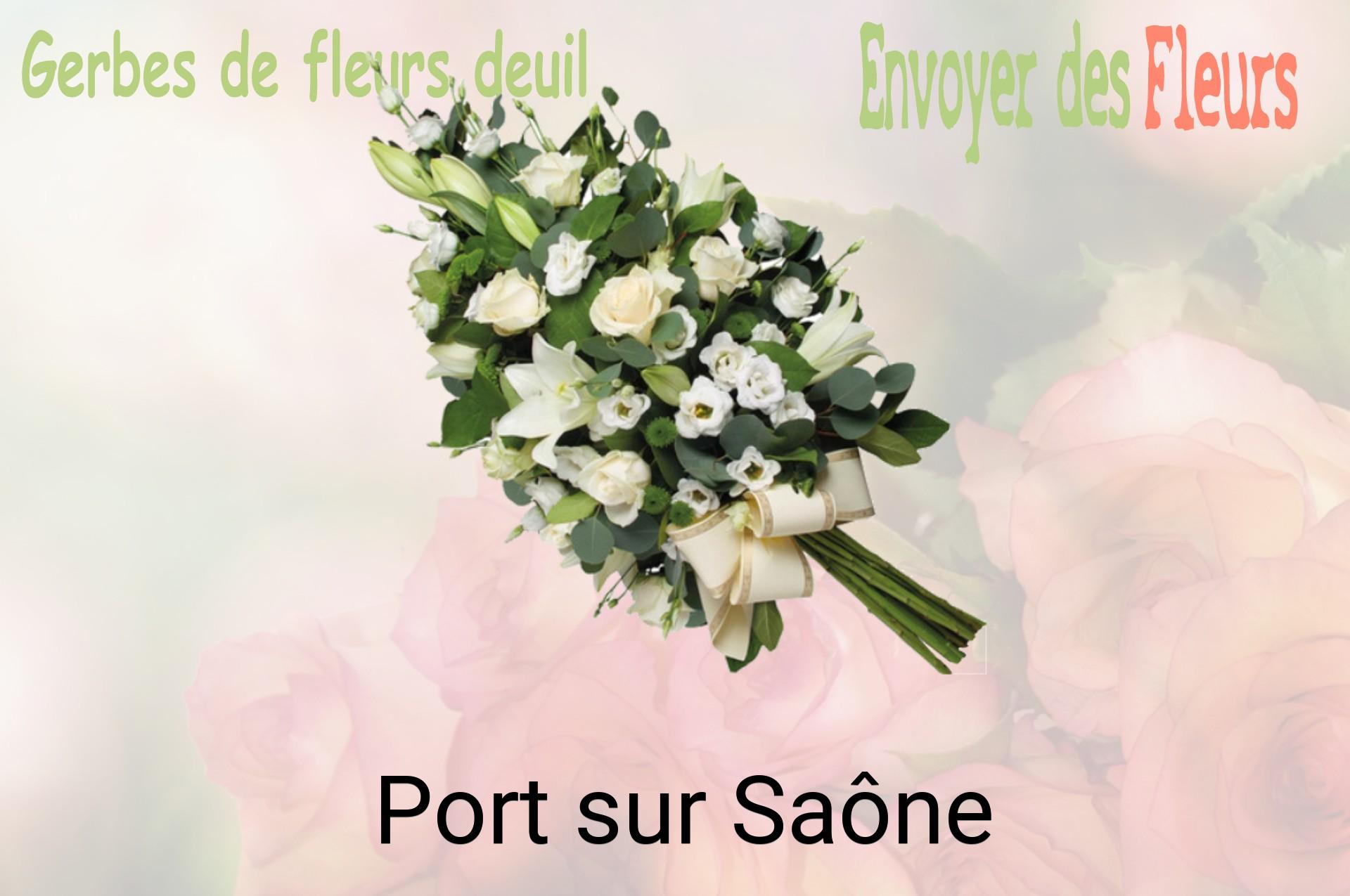 Gerbe de fleurs de deuil livrée à Port-sur-Saône